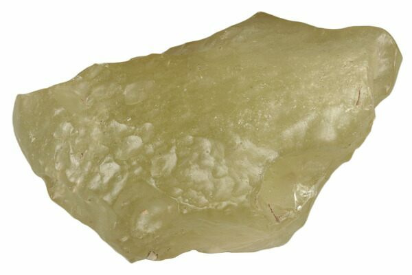 Libyan Desert Glass, a canary yellow tektite found in Eastern Libya and Western Egypt.